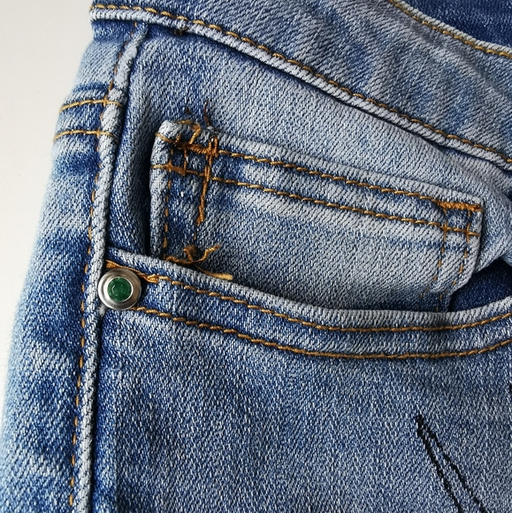 🎉3xHP🎉 Desigual Floral Jeans “Hibiscus” size 29 - Picture 10 of 16